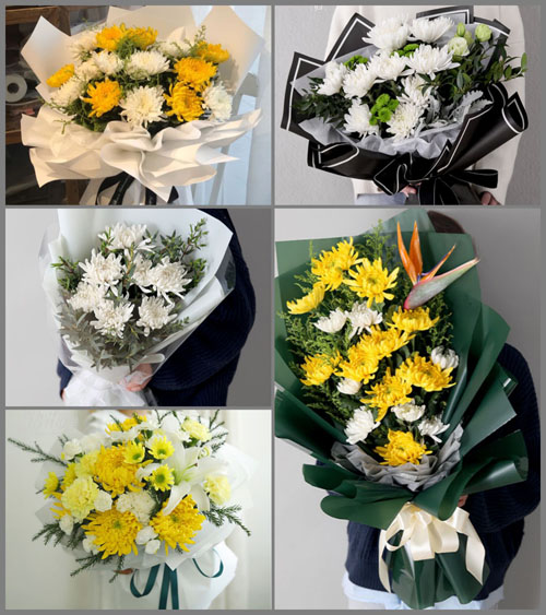 新疆乌鲁木齐市达坂城区白事花束代送